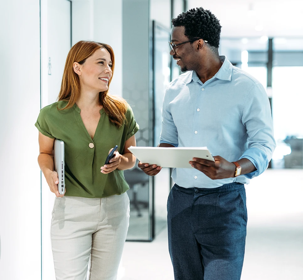 Man and Female Healcare Stafffing
